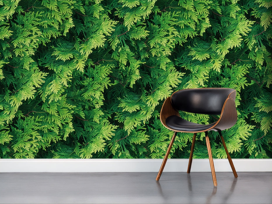 Vinilo de Texturas con Efecto Botánico "Fronda Exuberante"