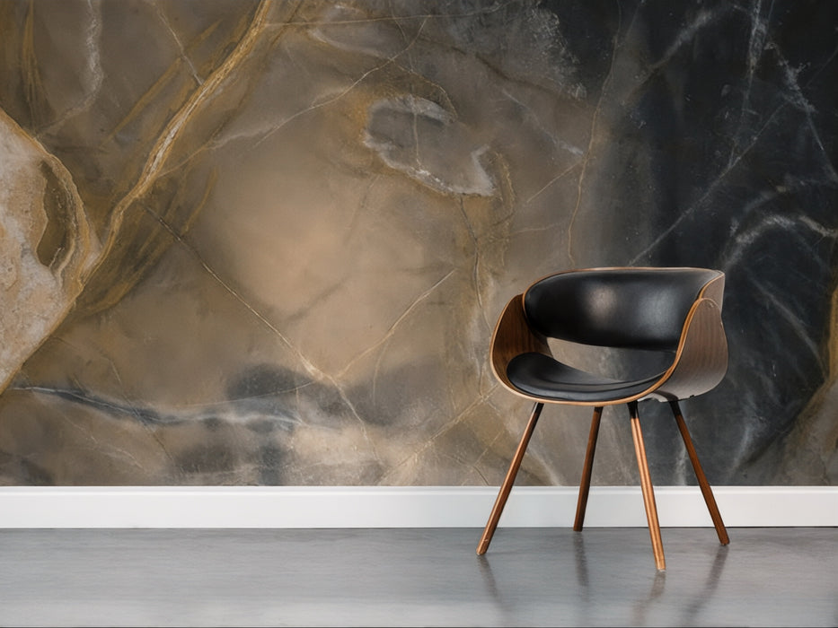 Vinilo Texturas Efecto Mármol "Ébano Dorado"