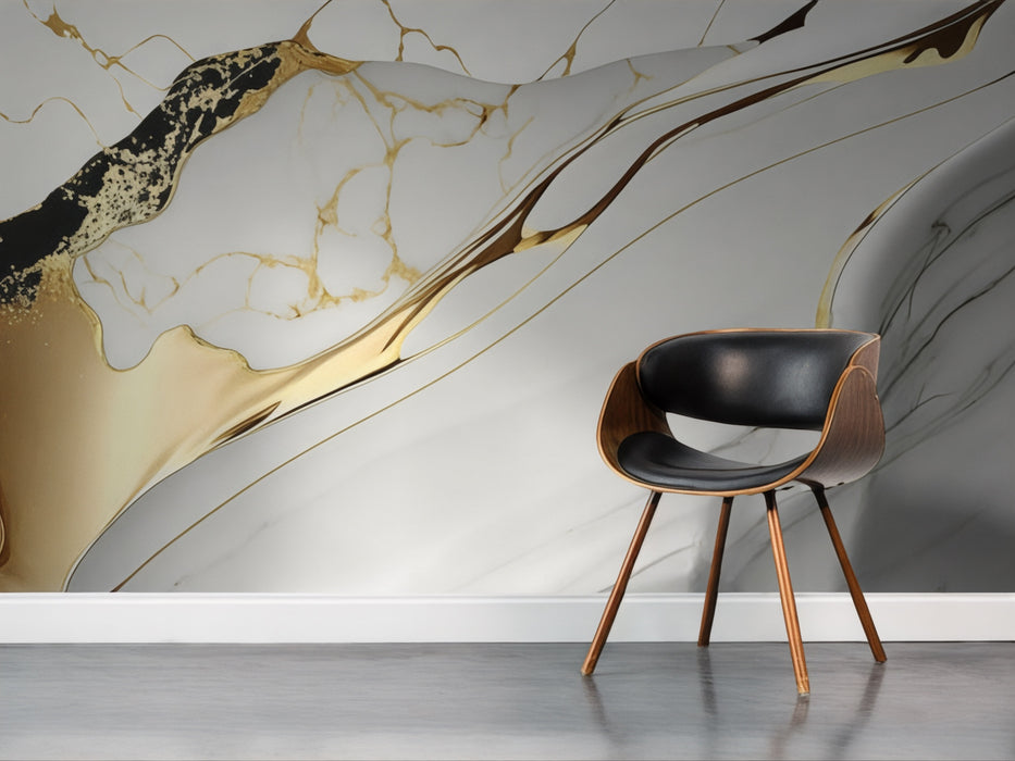 Vinilo Texturas Efecto Mármol "Plata Ahumada"