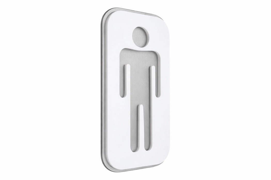 Placa Aseos Metacrilato con Bicapa