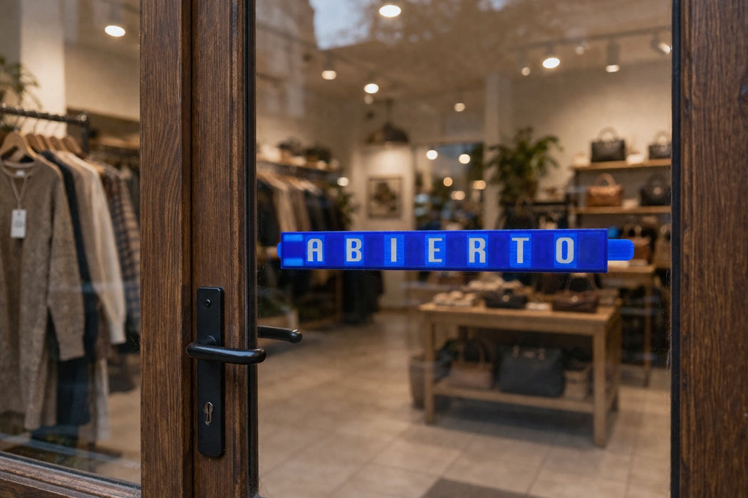 Placa de Señalización Abierto/Cerrado