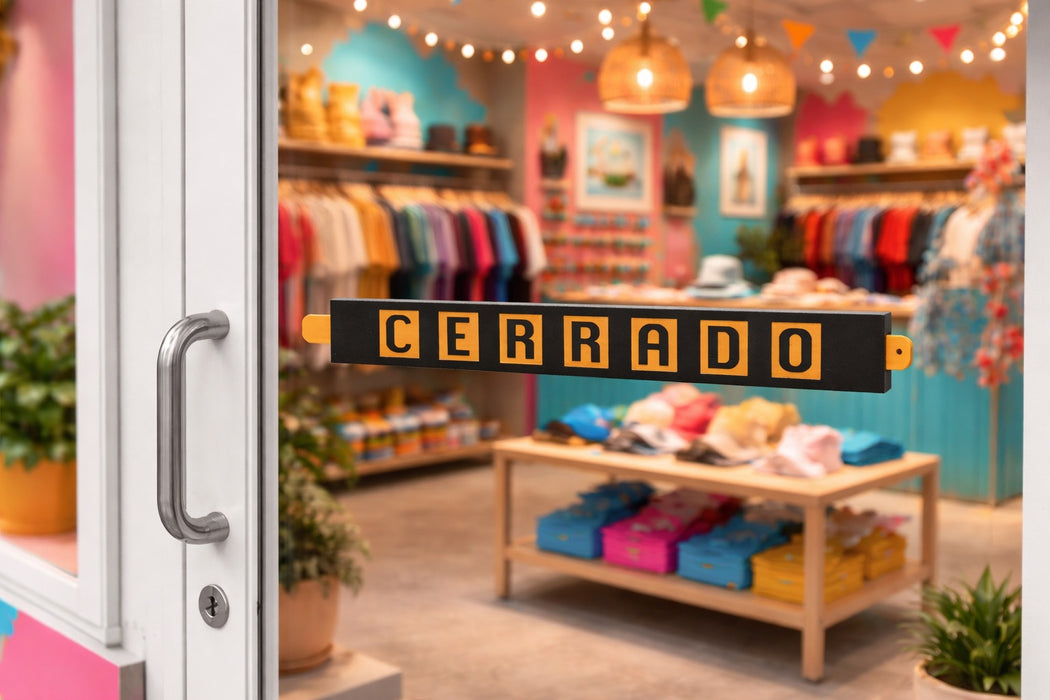 Placa de Señalización Abierto/Cerrado