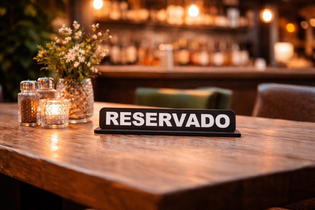 Placa 3D Reservado