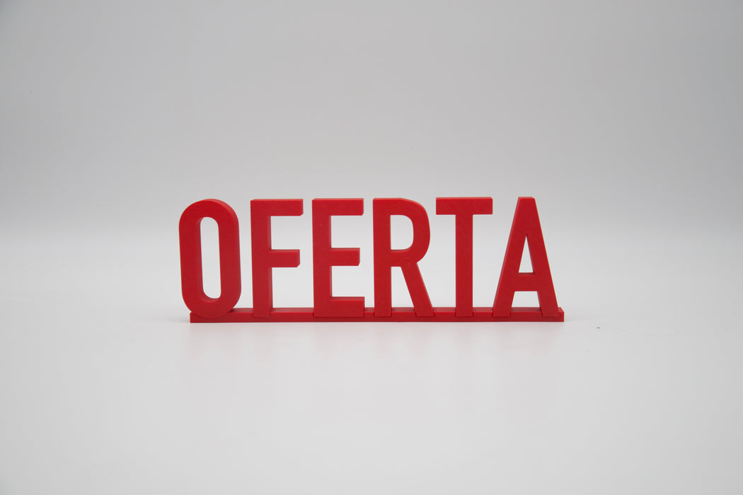 Pack de Letras "OFERTA" en 3D