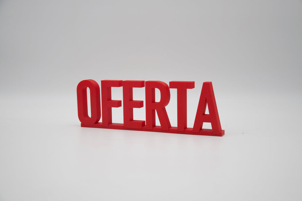 Pack de Letras "OFERTA" en 3D