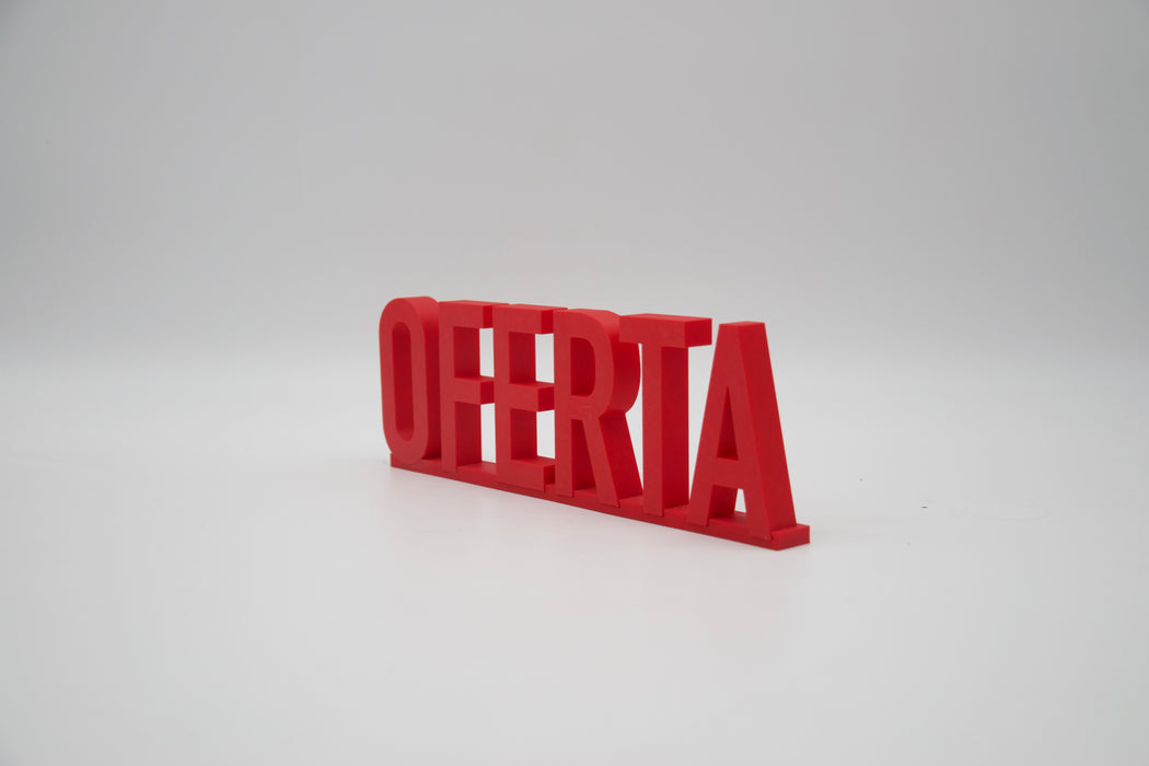 Pack de Letras "OFERTA" en 3D