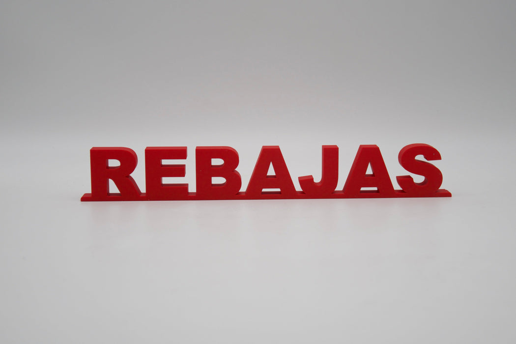 Pack de Letras "REBAJAS" en 3D