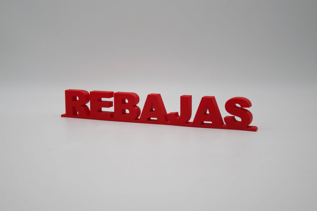 Pack de Letras "REBAJAS" en 3D