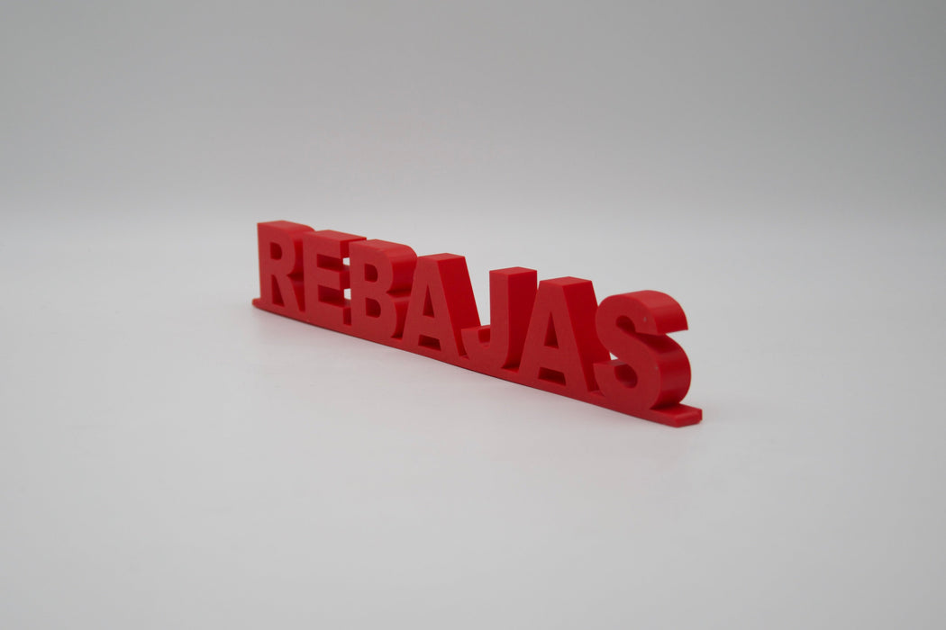 Pack de Letras "REBAJAS" en 3D