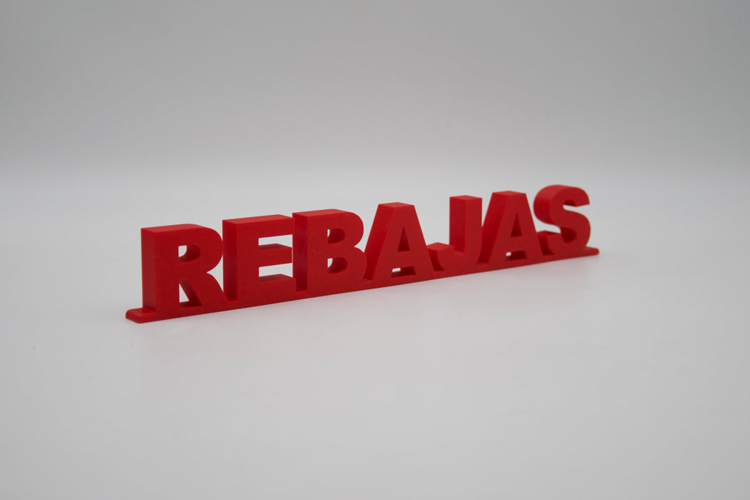 Pack de Letras "REBAJAS" en 3D