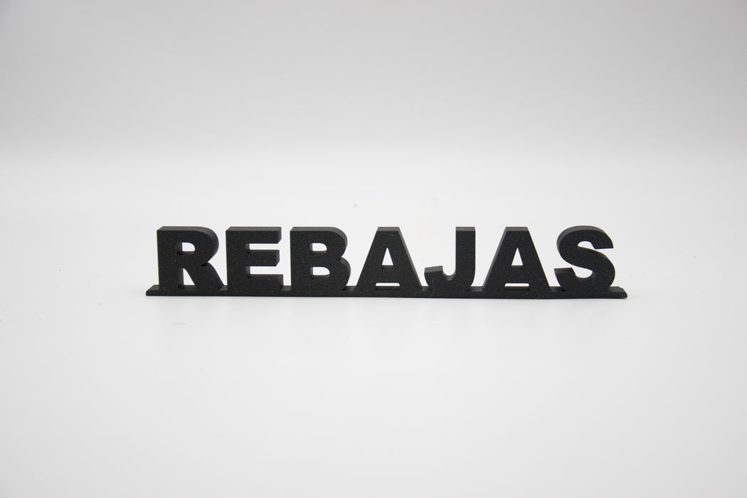 Pack de Letras "REBAJAS" en 3D