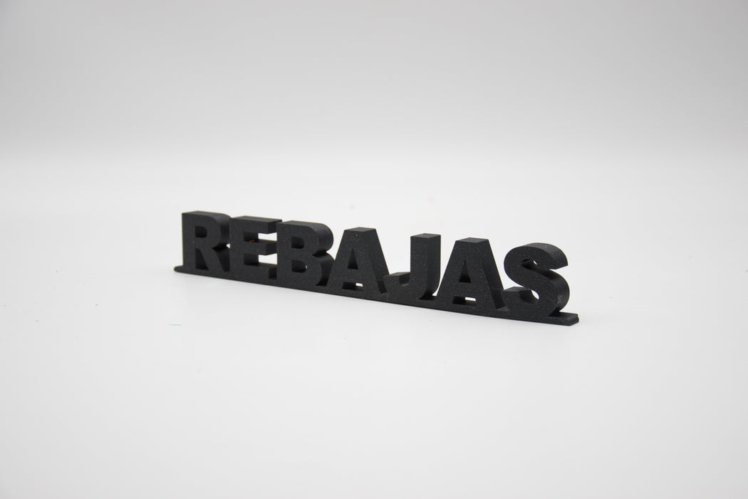 Pack de Letras "REBAJAS" en 3D