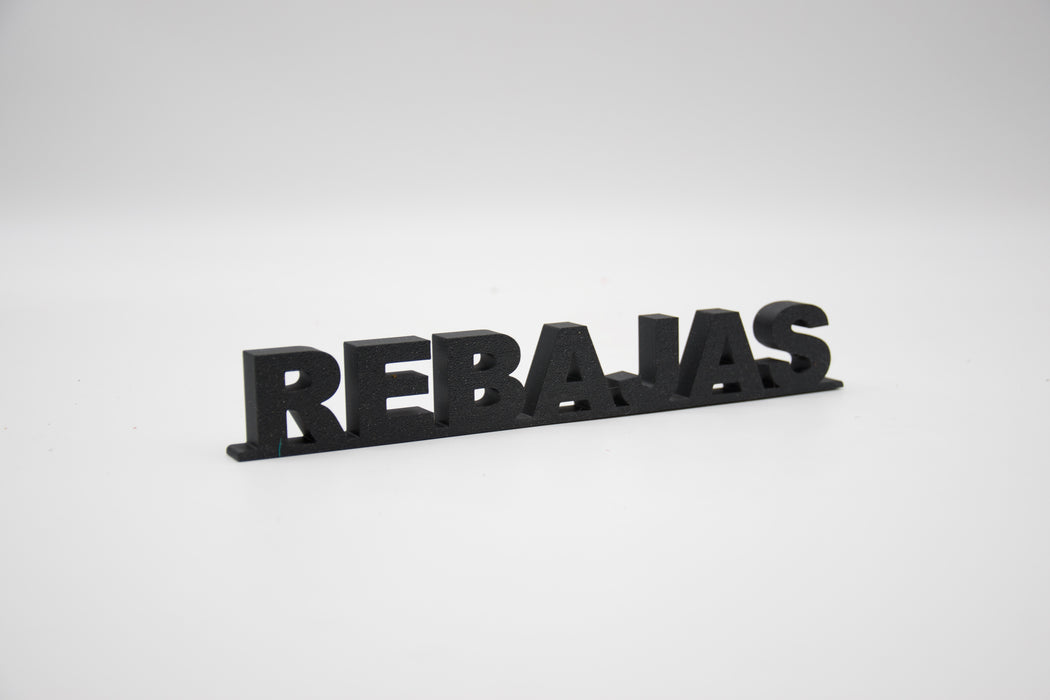 Pack de Letras "REBAJAS" en 3D