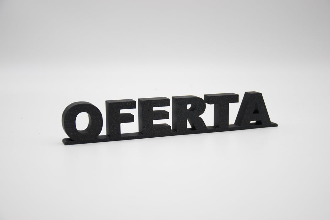 Pack de Letras "OFERTA" en 3D