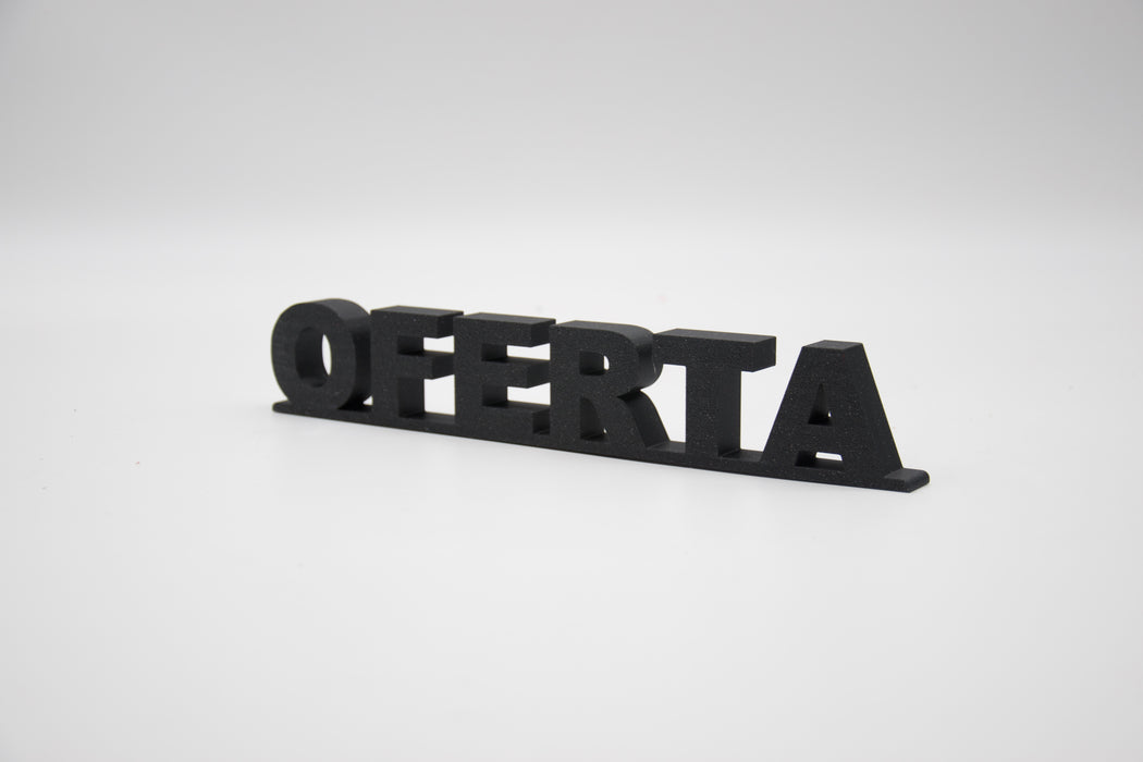 Pack de Letras "OFERTA" en 3D