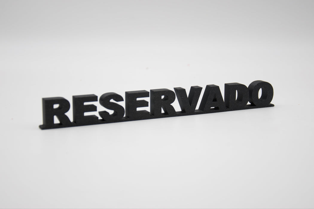 Pack de Letras "RESERVADO" en 3D