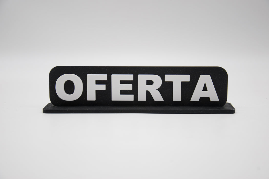 Placa en 3D "OFERTA"