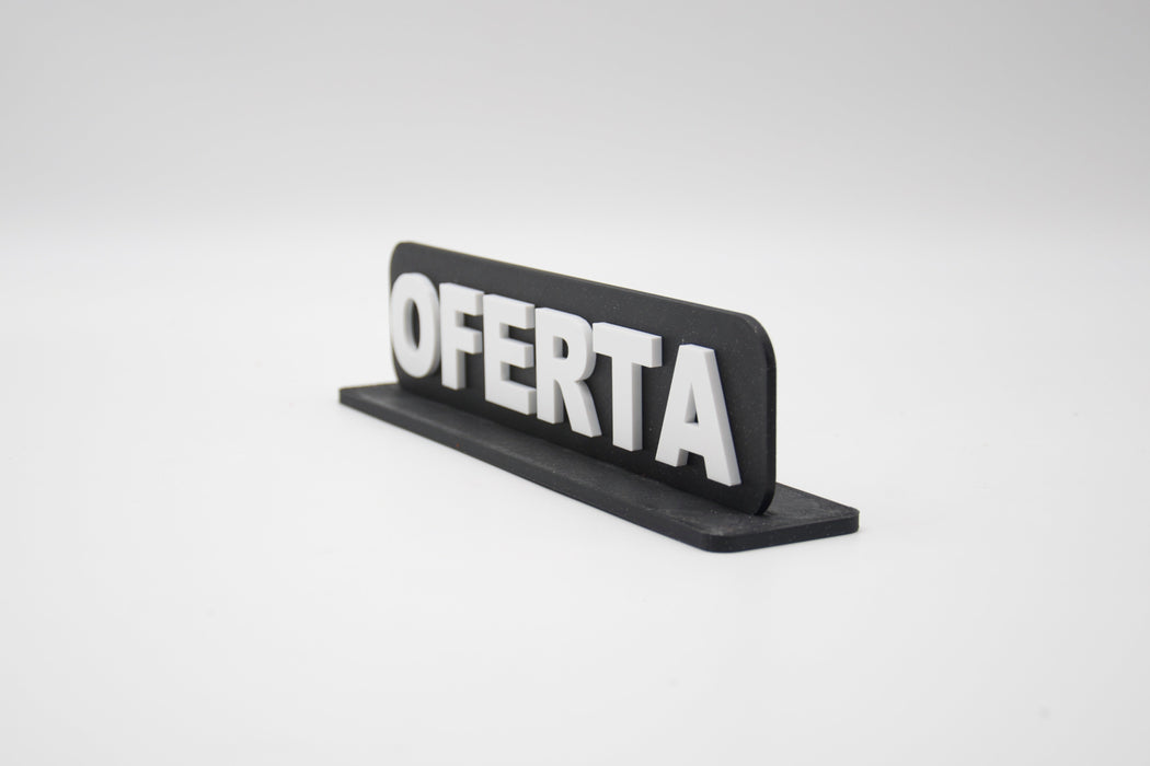 Placa en 3D "OFERTA"