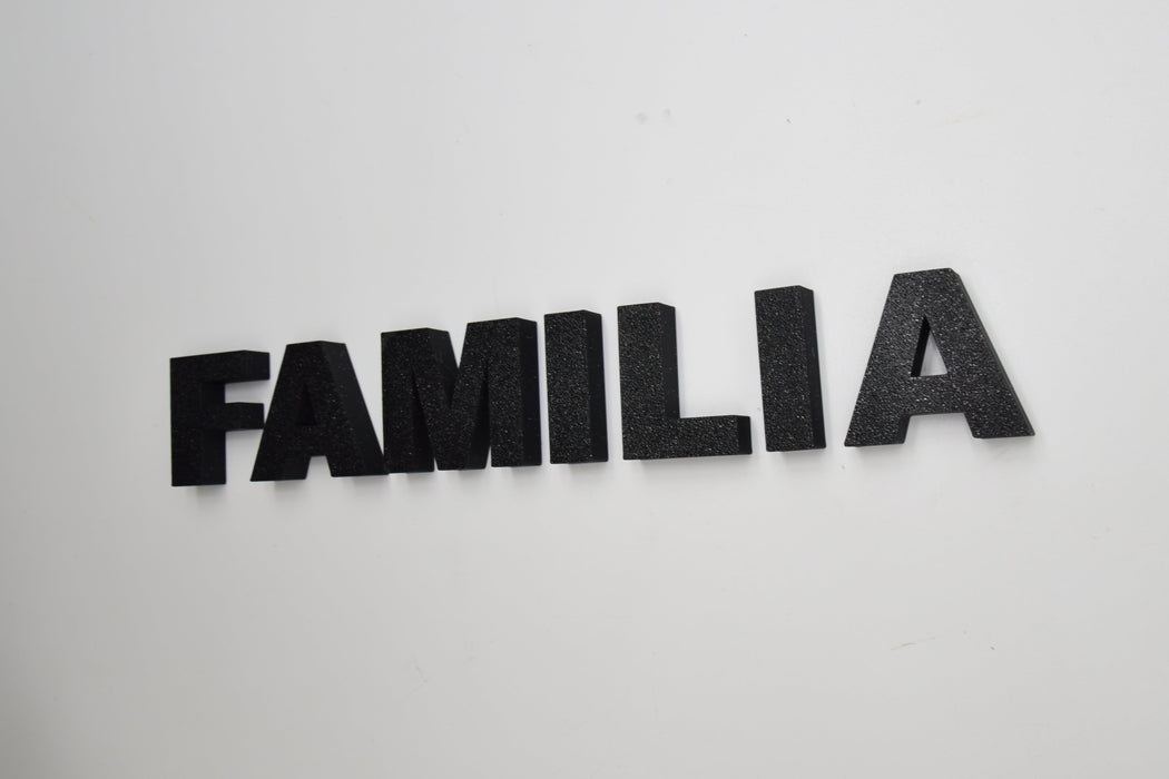 Pack de Letras "FAMILIA" en 3D