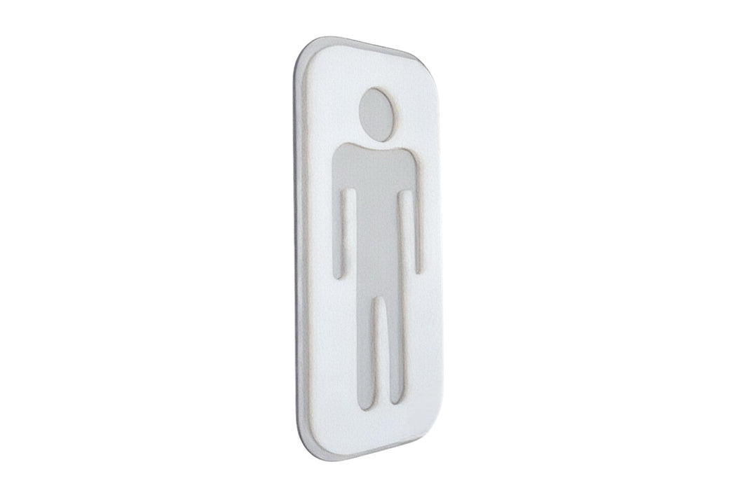 Placa Aseos Metacrilato con Bicapa