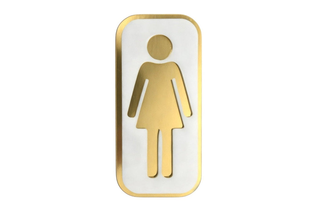 Placa Aseos Metacrilato con Bicapa