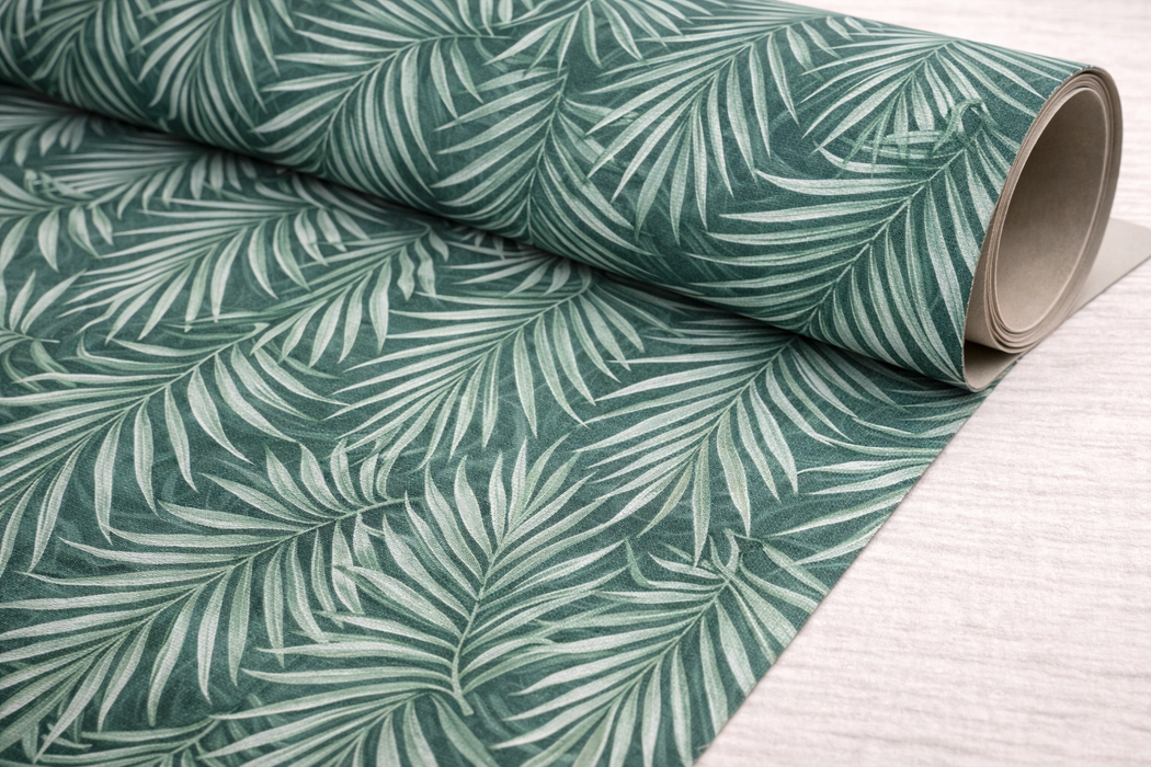 Vinilo de Texturas con Efecto Botánico "Hojas Minimalistas"