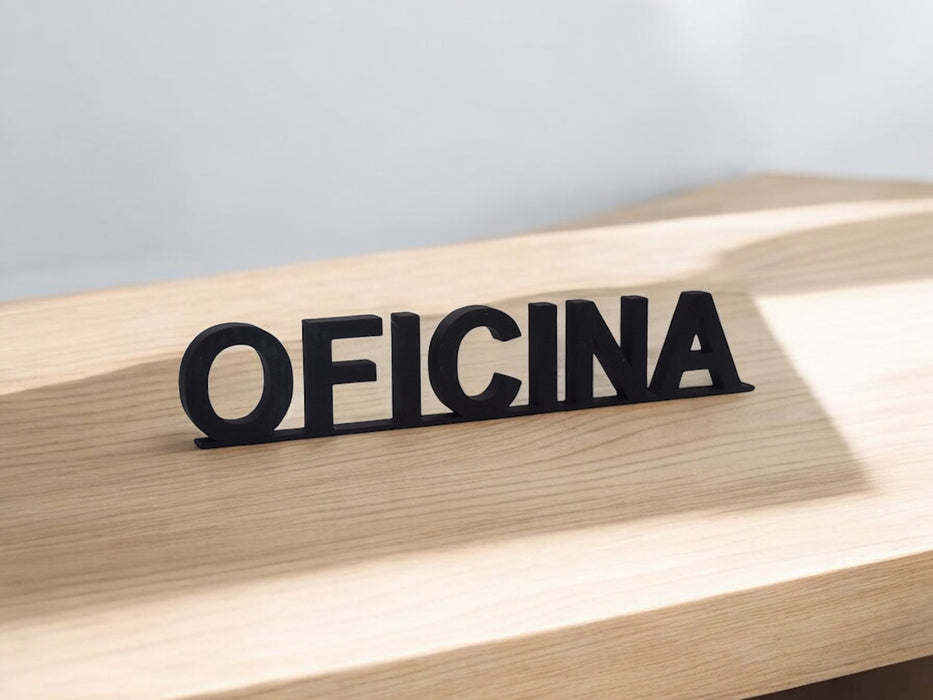 Pack de Letras "OFICINA" en 3D