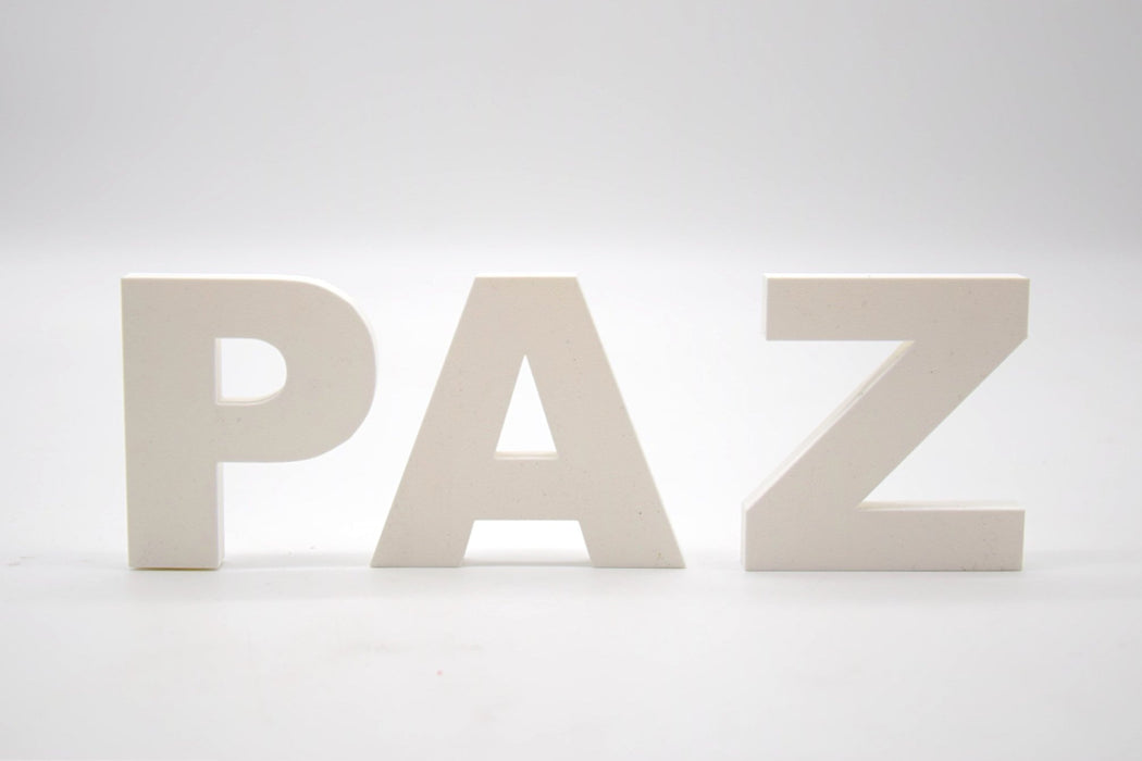 Pack de Letras "PAZ" en 3D