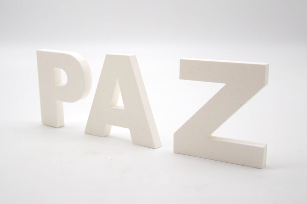 Pack de Letras "PAZ" en 3D