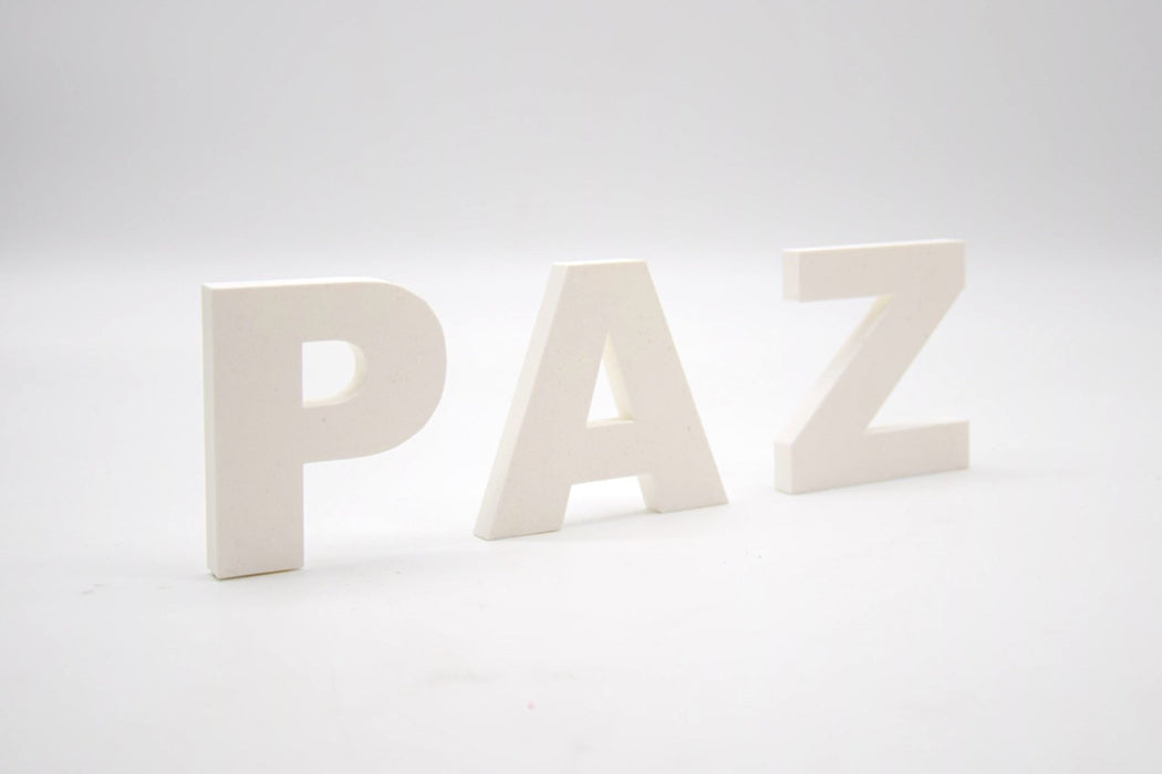 Pack de Letras "PAZ" en 3D