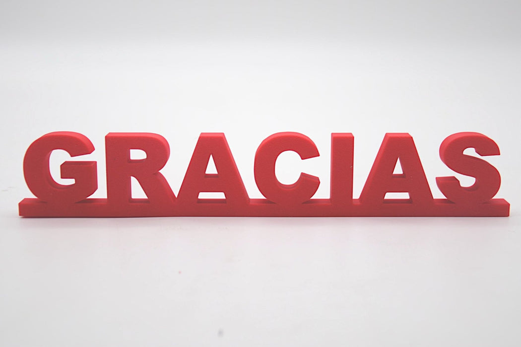 Pack de Letras "GRACIAS" en 3D