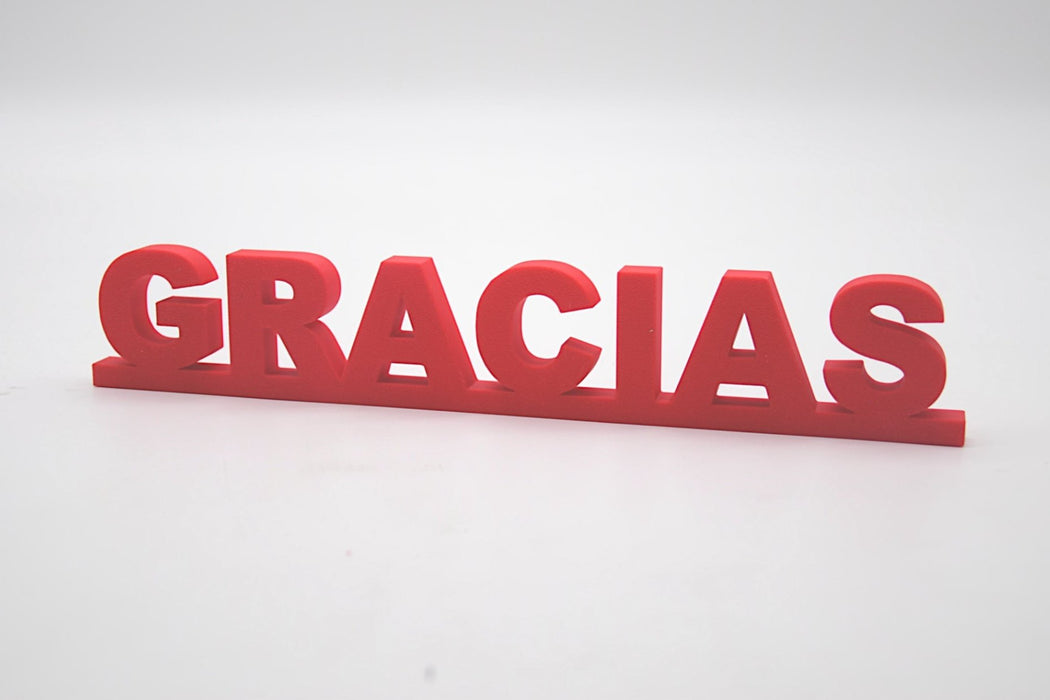 Pack de Letras "GRACIAS" en 3D