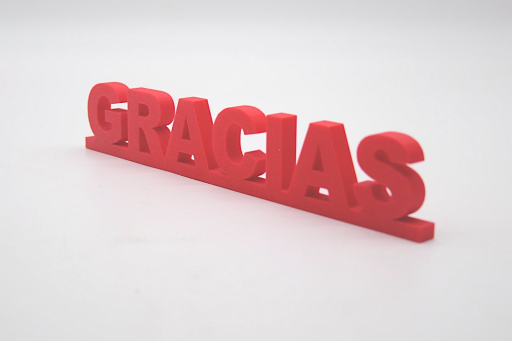 Pack de Letras "GRACIAS" en 3D