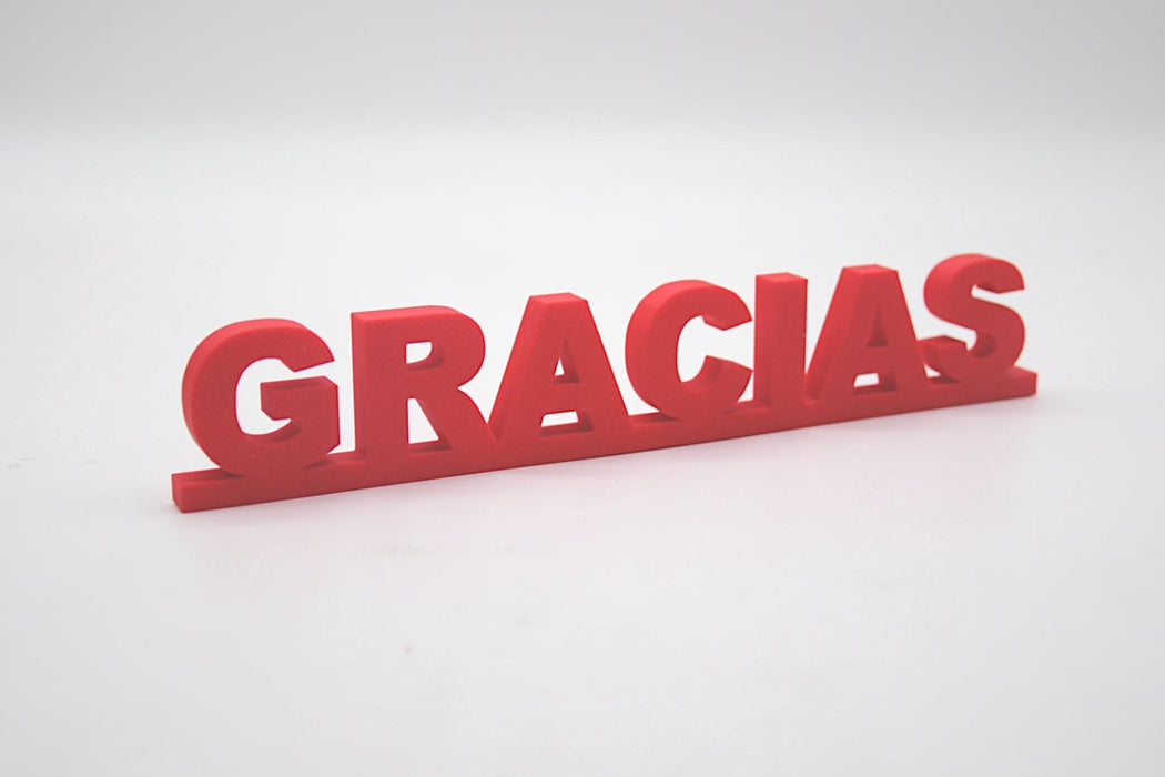 Pack de Letras "GRACIAS" en 3D