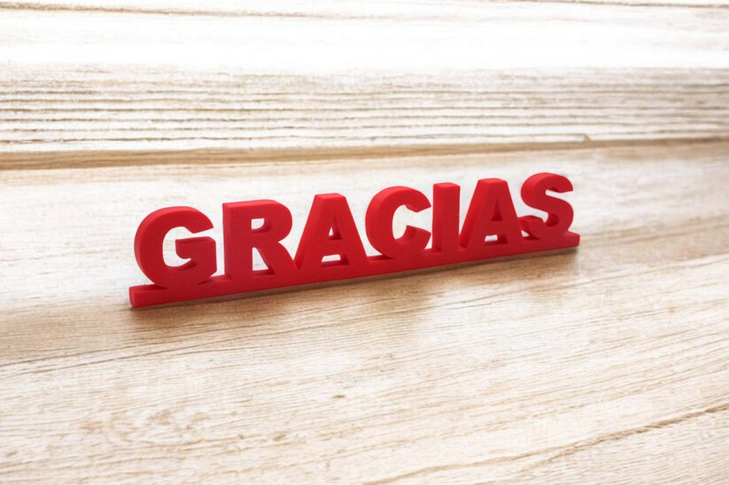 Pack de Letras "GRACIAS" en 3D