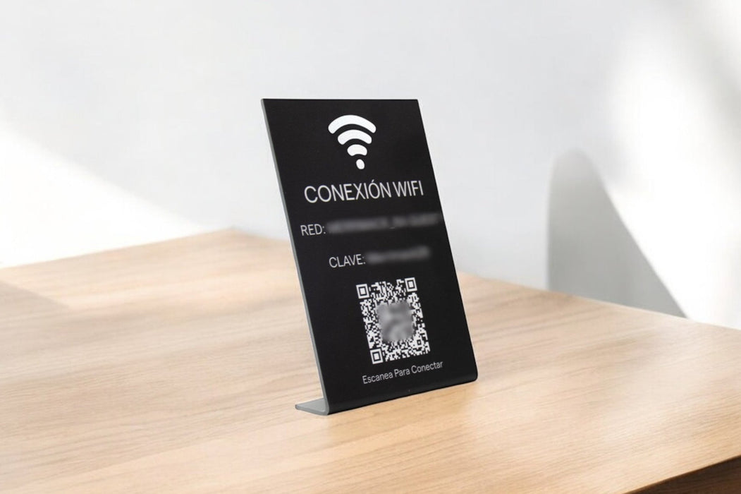 Placa WIFI de Metacrilato