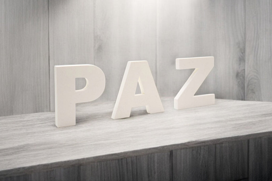 Pack de Letras "PAZ" en 3D