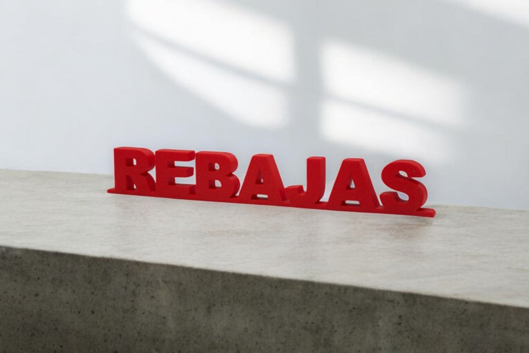 Pack de Letras "REBAJAS" en 3D