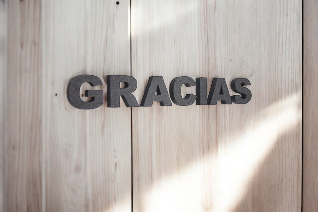 Pack de Letras "GRACIAS" en 3D