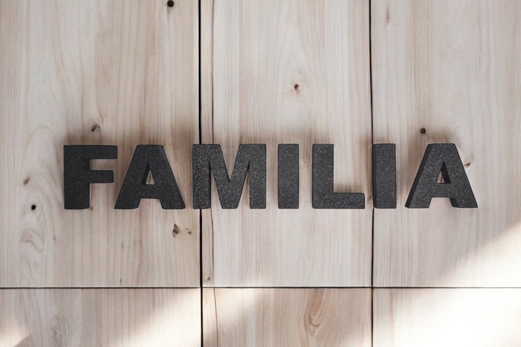 Pack de Letras "FAMILIA" en 3D