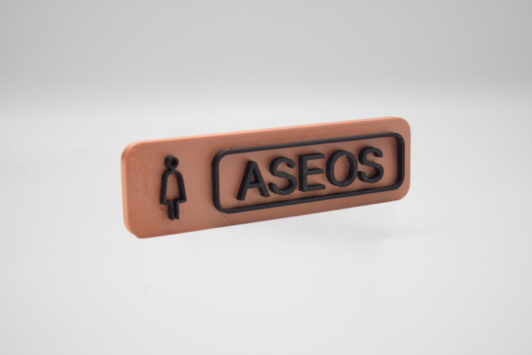 Placas Aseos en 3D