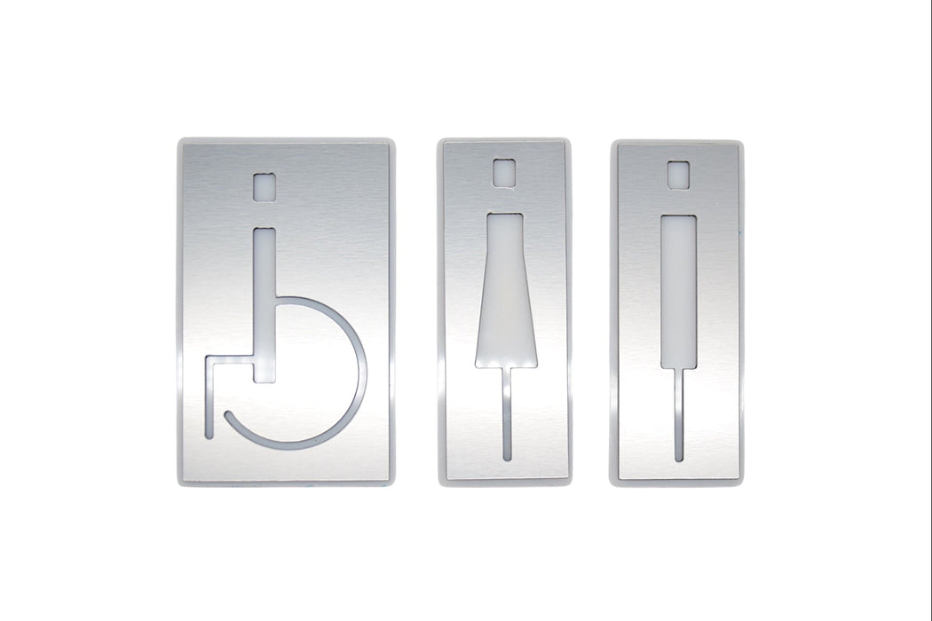 Placa Plateada de Aseo