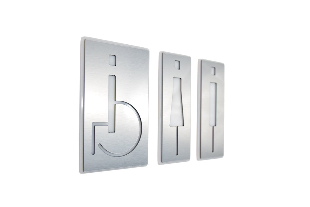 Placa Plateada de Aseo