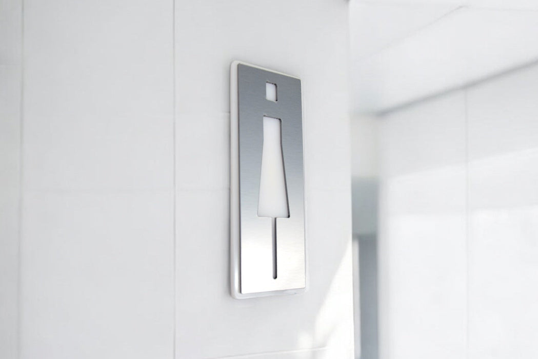 Placa Plateada de Aseo