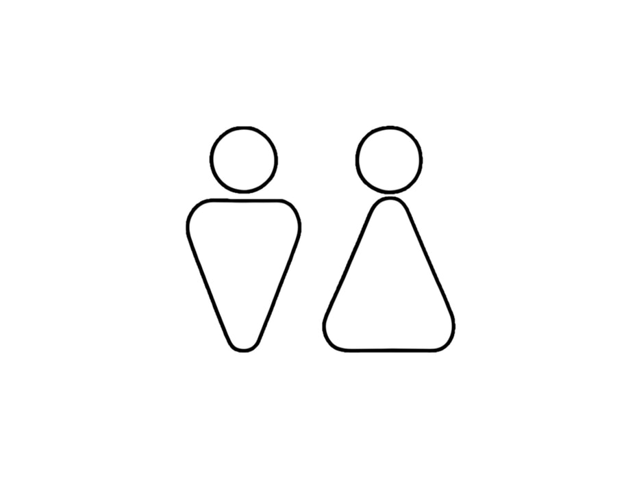 Vinilo Pictograma Diseño - Aseos 1