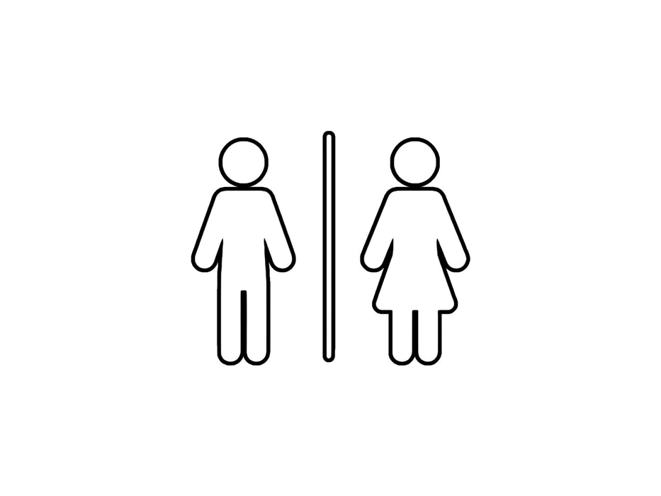 Vinilo Pictograma Diseño - Aseos 2