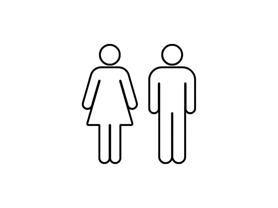 Vinilo Impreso Pictograma - Aseos 4