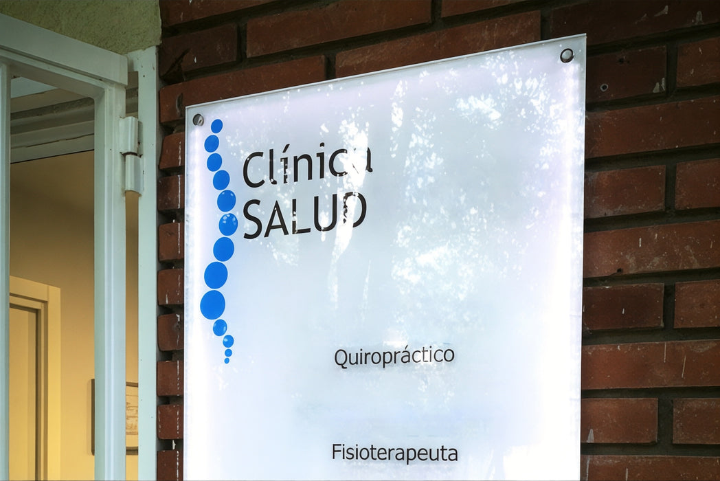 Placa de Metacrilato Cuadrada con Vinilo Personalizable