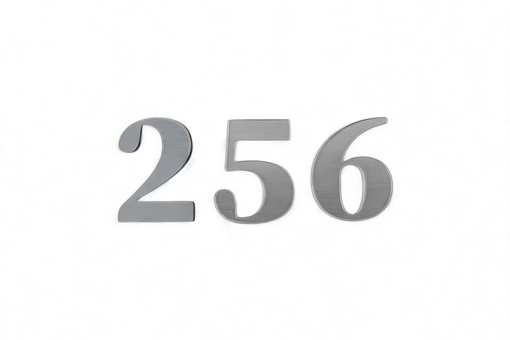 Numeración Taquillas Plateado