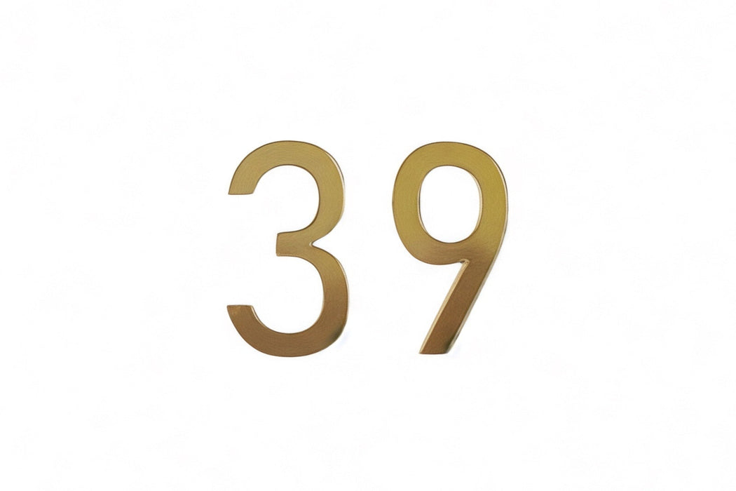 Numeración Taquillas Dorado